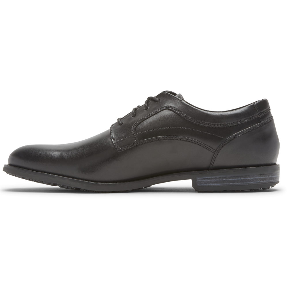 Oxfords Rockport Homem Pretas - Dustyn Plain Toe - 02374XDWJ